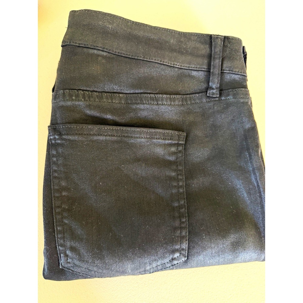 Pistola Women Black Dark Wash Skinny Jeans Slim Fit Biker Stretch 5-Pocket 32x28